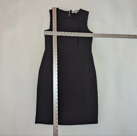 Loft Ann Taylor Black Sleeveless Sheath Bodycon Dress Woman 0 - Picture 4 of 11